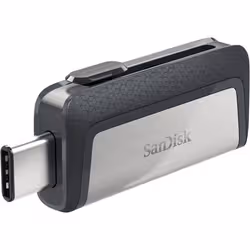 SanDisk Ultra Dual Drive lecteur USB flash 16 Go USB Type-A / USB Type-C 3.2 Gen 1 (3.1 Gen 1) Noir, Argent - Vue supplémentaire 2